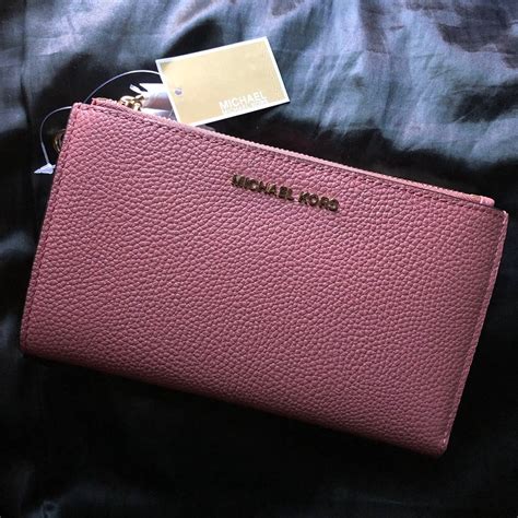 rose print michael kors wallet|Michael Kors pink wallet outlet.